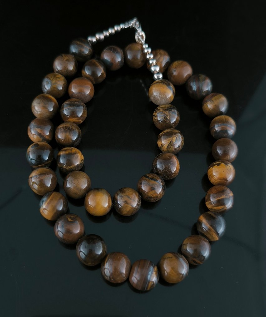 虎眼石 珠宝 - 高度: 45 cm - 宽度: 10 mm- 64.14 g - (1) #2.1