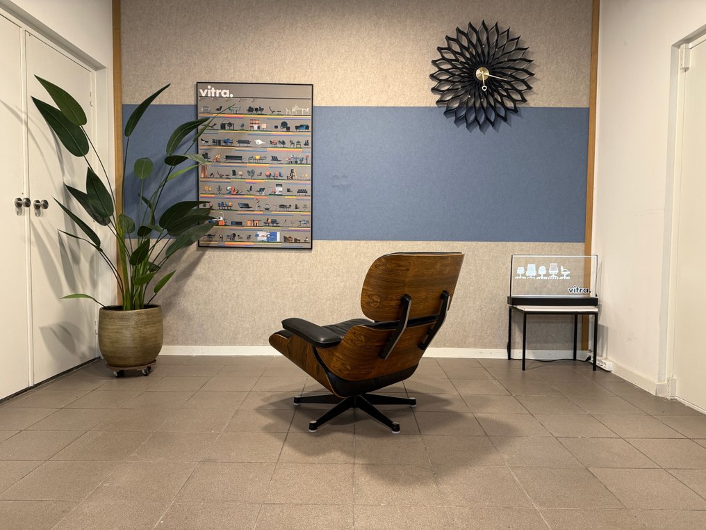 Vitra - Charles & Ray Eames - Șezlong canapea - Model 670 & 671 - Piele, Lemn de trandafir, Aluminiu #4.3