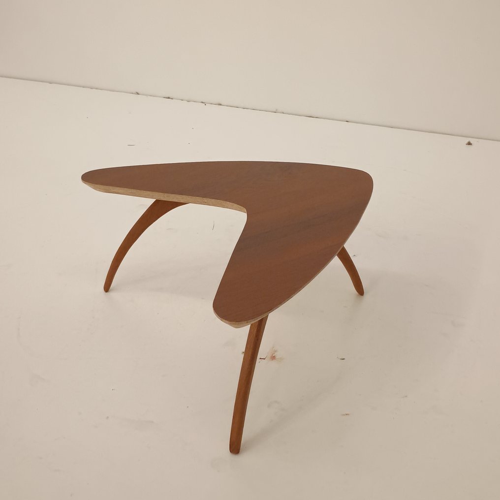 Table d'appoint - Boomerang - Bois de violette, Teck - Table d'appoint rétro en palissandre. #1.0