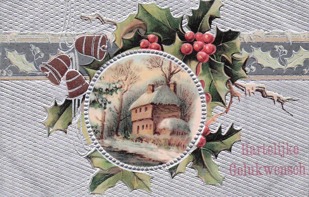 Διεθνώς, μερικά ρολόγια διαθέτουν ανάγλυφο και/ή επένδυση με χρυσό. - Καρτ-ποστάλ (70) - 1910-1965 #2.1