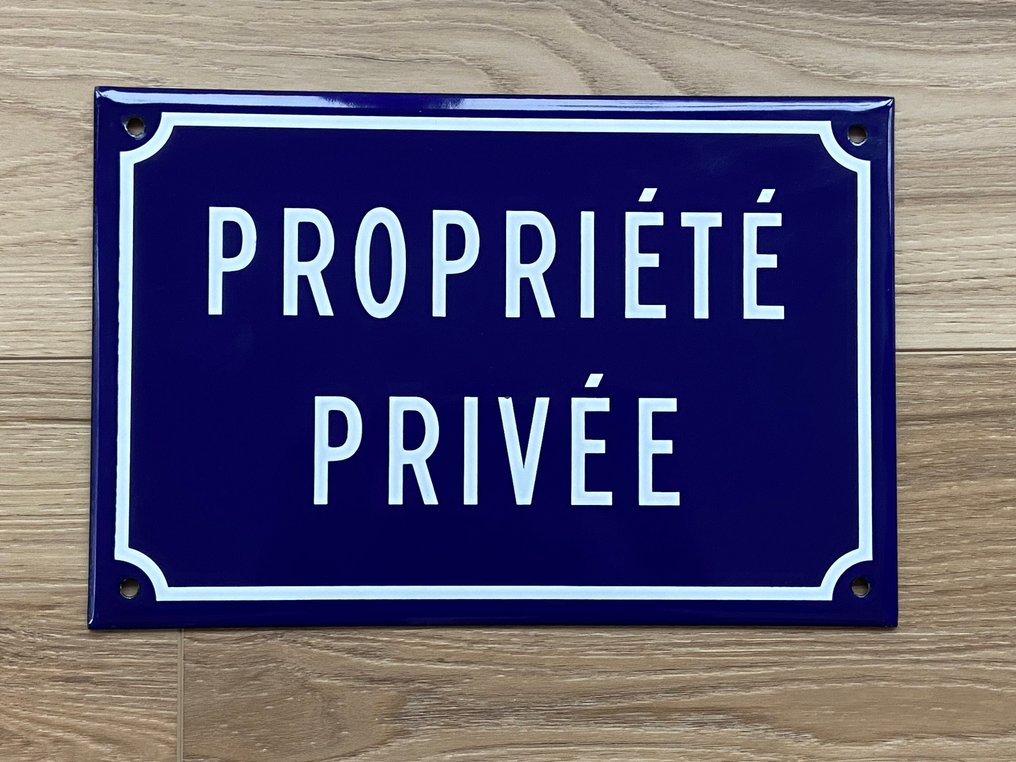 Propriété Privée - Plakette - Emalje #1.0