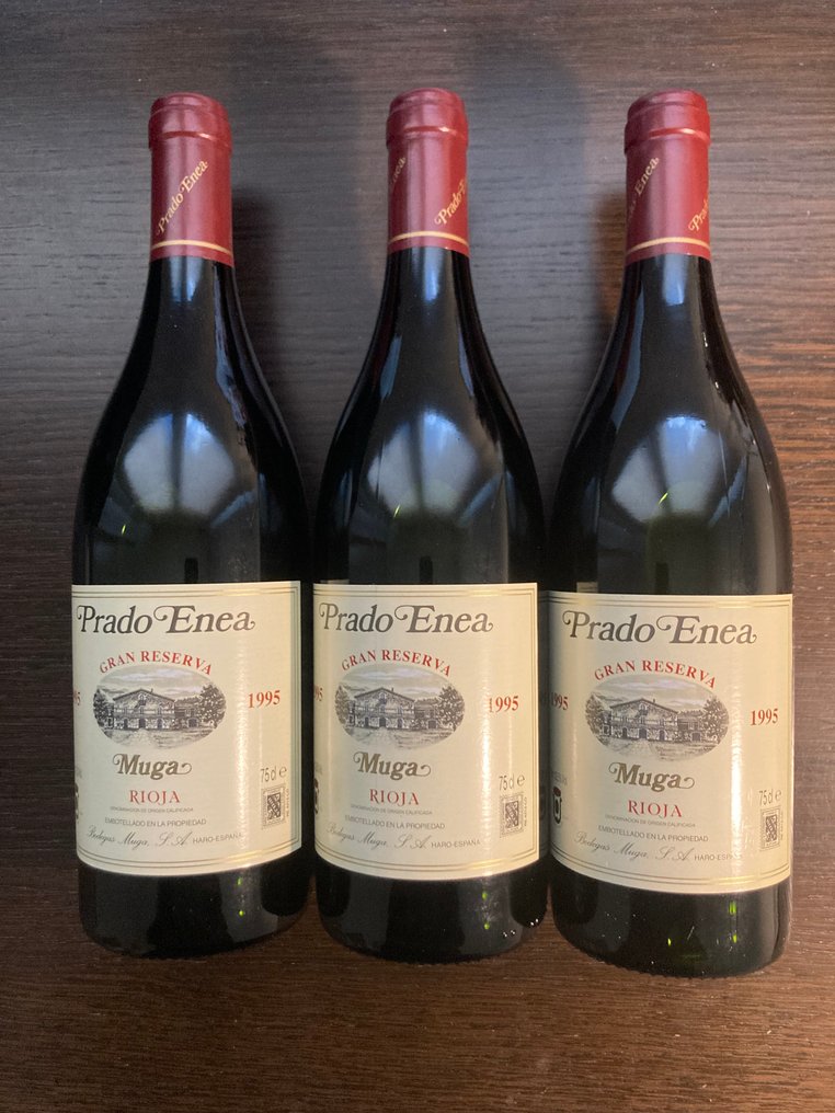 1995 Bodegas Muga, Prado Enea - Ριόχα Gran Reserva - 3 Bottles (0.75L) #1.0