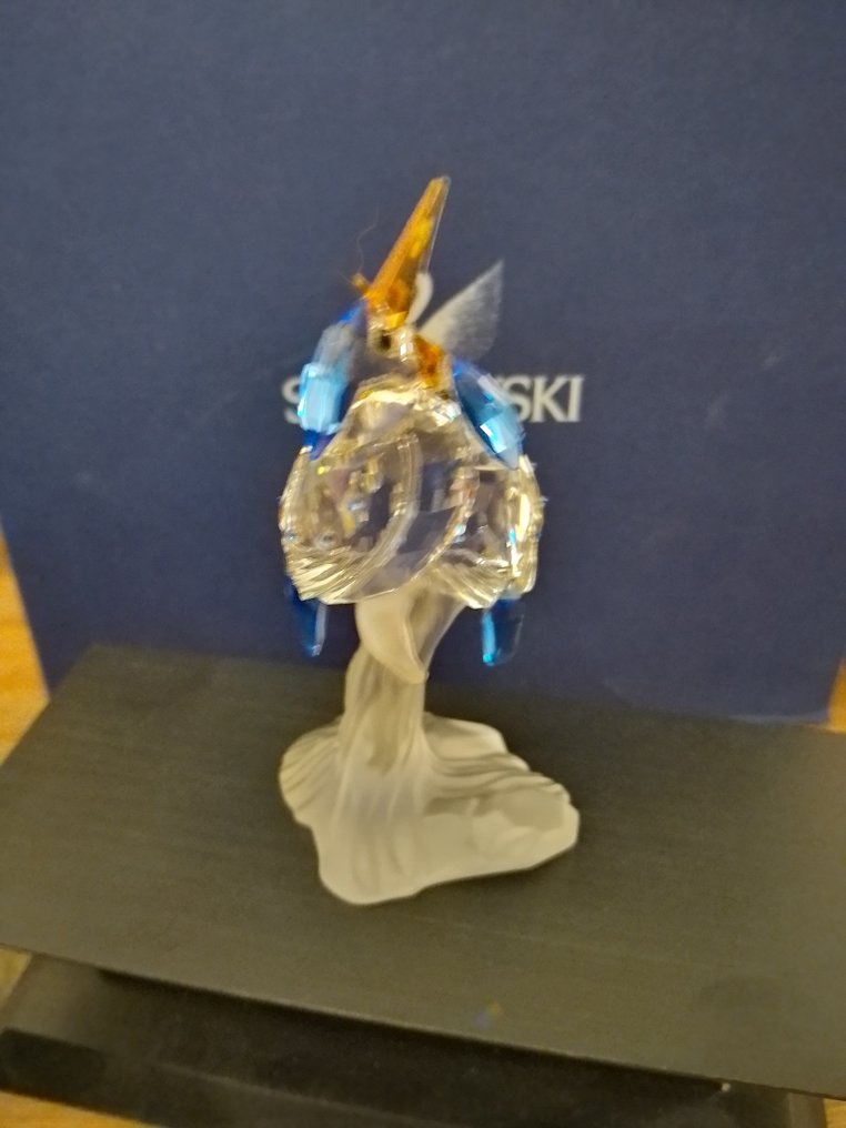 Swarovski - Figurka - Malachite Kingfishers - 623323 - Box + Certificate - Kryształ #3.2