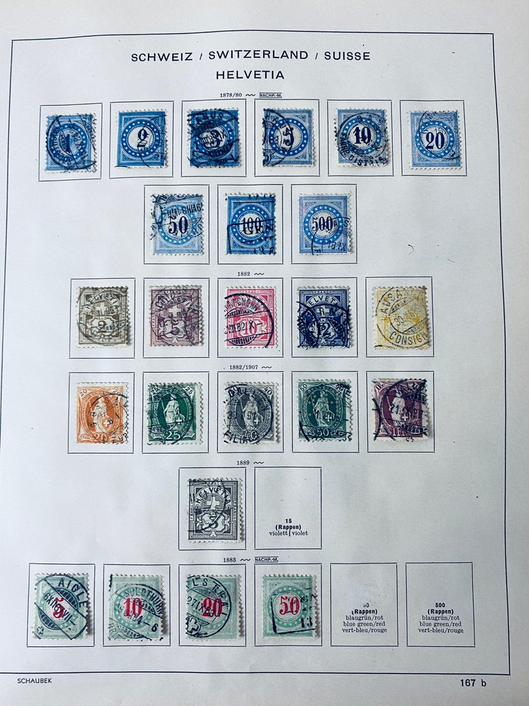 Schweiz - Sammlung Schweiz auf Albumblättern #1.0