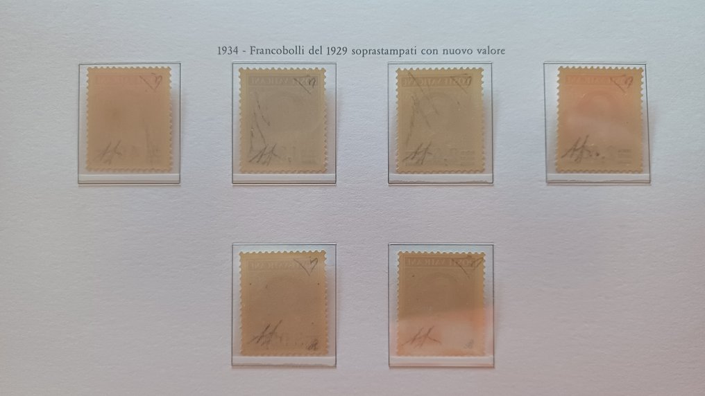 Βατικανό 1934 - Provisional, new with DIENA certificate #1.0