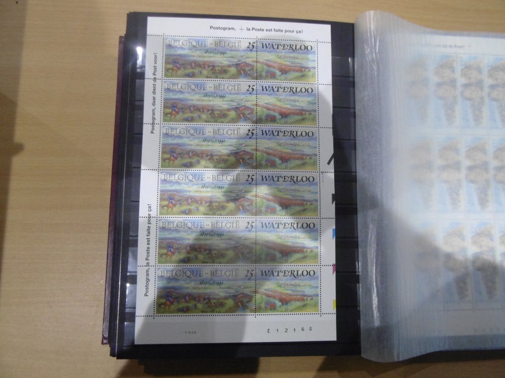Belgien  - Samling af 'små blærer' og blærer med gennemløb - sjældent tilbudt. #3.2