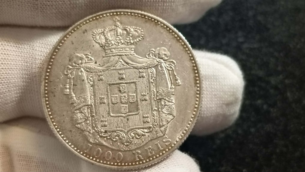 葡萄牙. D. Carlos I (1889-1908). 1000 Escudos 1899  (没有保留价) #3.2