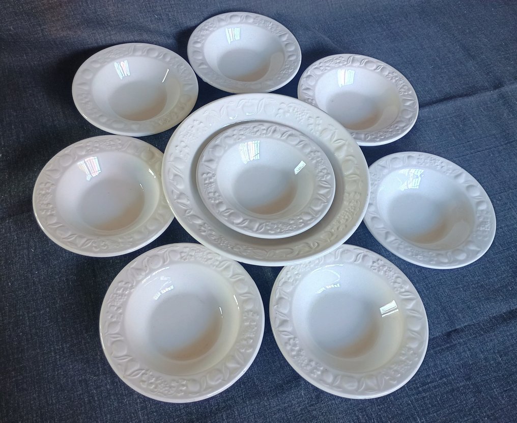 Quadrifoglio - Franco Giorgi - Dessertservies (9) - Frutta a rilievo - Keramiek #3.2