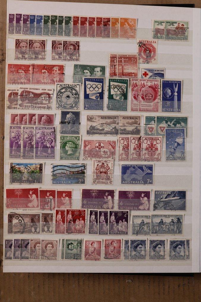 澳大利亞 1913/1992 - 3个藏书册的批次 + 4个年套 #3.2