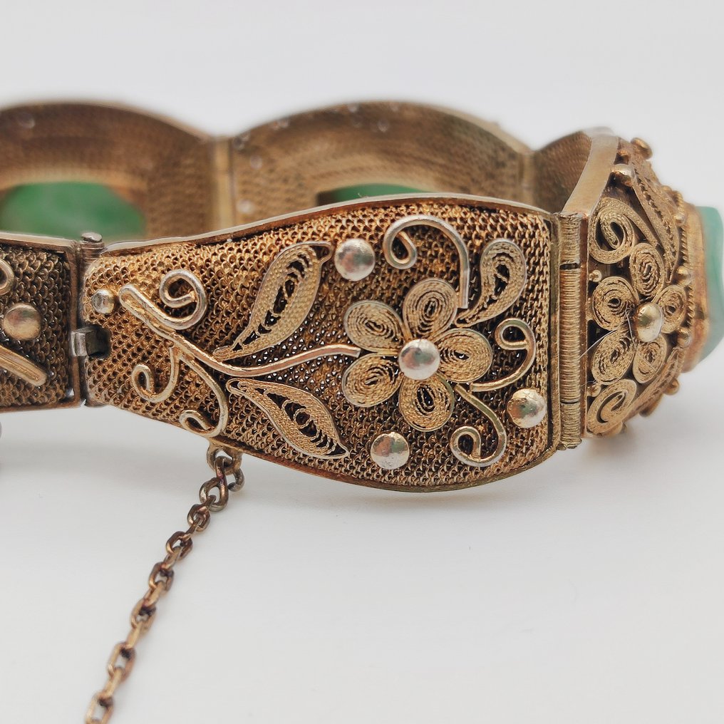 没有保留价 - 手镯 银 玉 #3.2