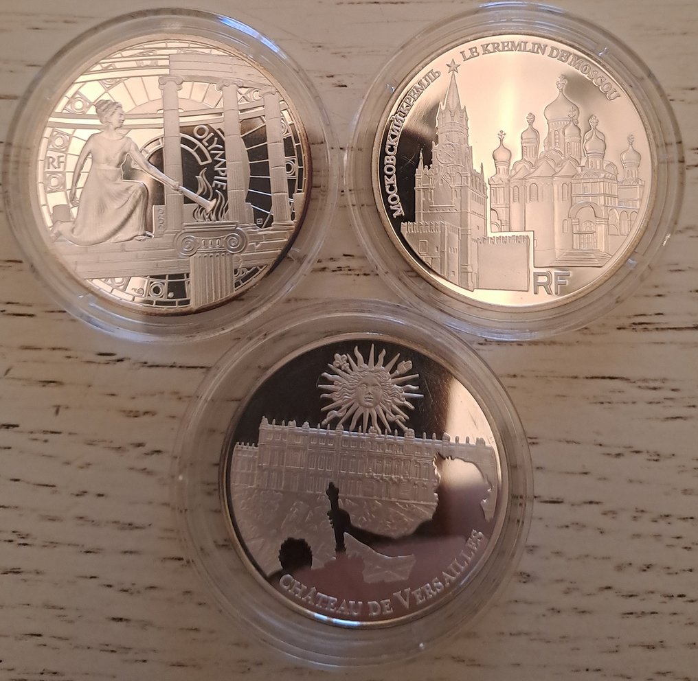 Frankrijk. 10 Euro 2009/2020 (3 monnaies) Proof (Zonder minimumprijs) #1.0