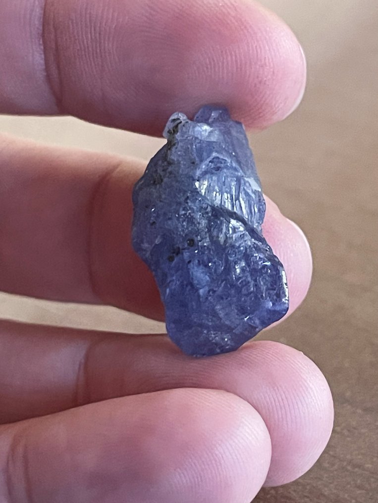 Tanzanite Amazing Royal Blue/Violet 33,6 Ct. Original Untreated Tanzanite Crystal. Natural, %100 - Height: 27 mm - Width: 12 mm- 6.72 g #4.3