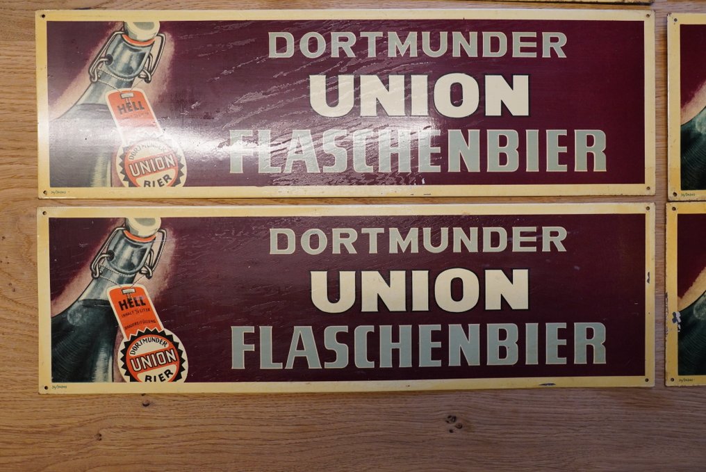 多特蒙德联盟瓶装啤酒 淡色啤酒厂啤酒 - Dortmunder Union Brauerei - 廣告牌 (8) - 鋼 #4.3