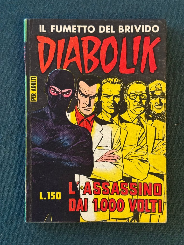 Diabolik 24 - diffusione Sodip - L'Assassino dai 1000 Volti - 1 Comic - First edition - 1964 #1.0