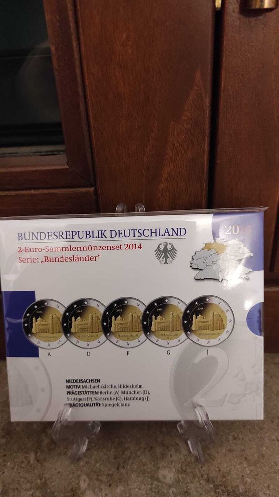 Alemanha. 2 Euro 2012/2016 (25 monete - 5 sets) Proof (Sem preço de reserva) #3.2