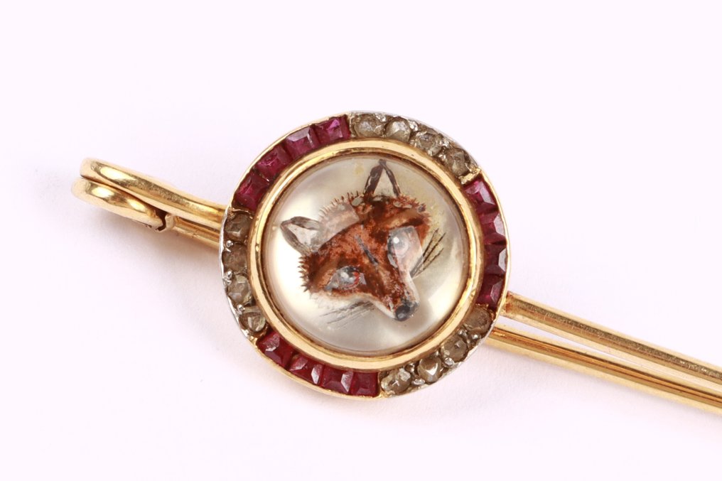 No reserve price - Brooch - 14 kt. Yellow gold #1.0