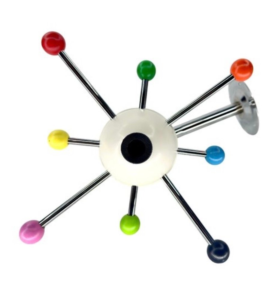 Appendiabiti - Legno, Cromato #3.2