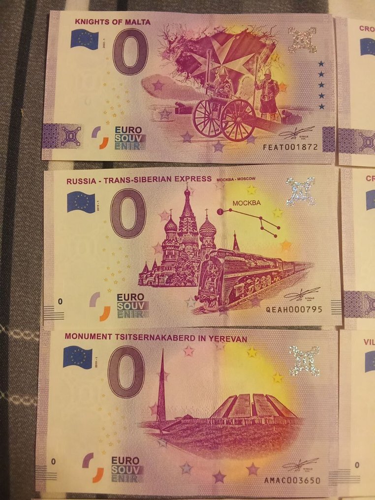 Ευρώπη. 0 Euro Banknote 2018/2023 (42 billets) (χωρίς τιμή ασφαλείας) #1.0