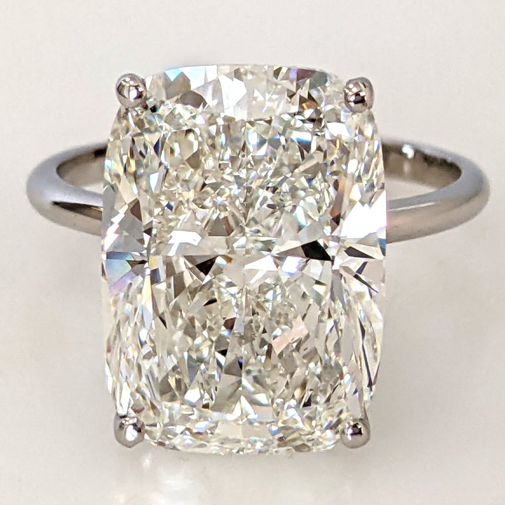 Nincs minimálár - Gyűrű - 14 kt. Fehér arany - 10.21ct. tw. Gyémánt (Laboratóriumban előállított) #1.0