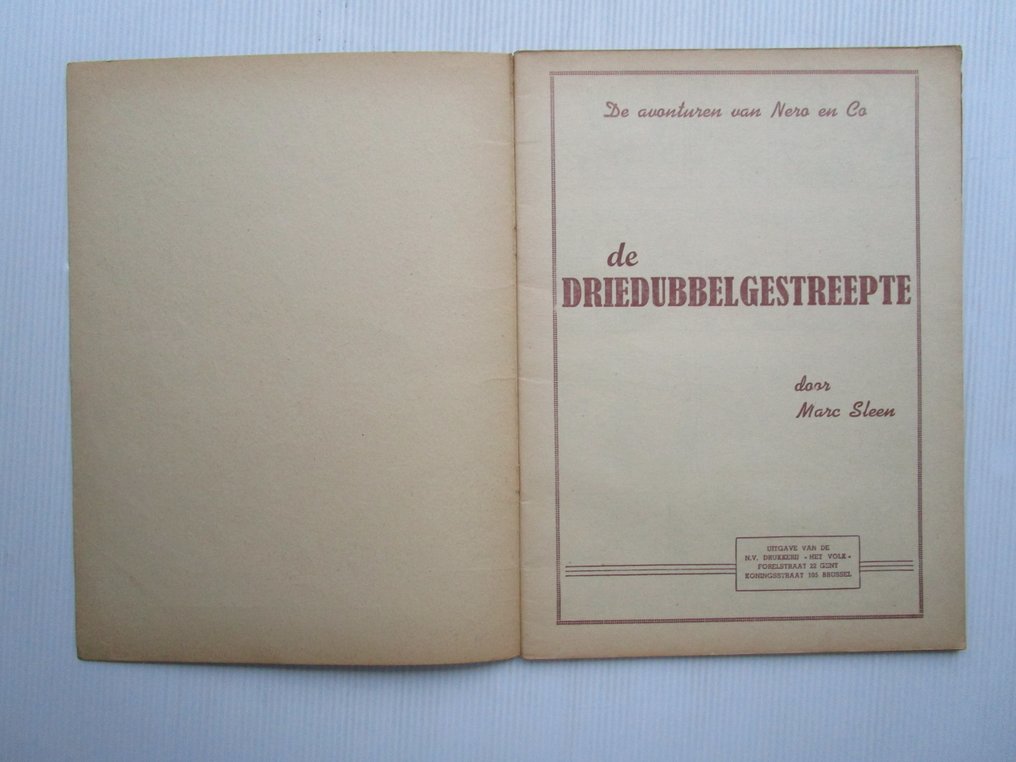 Nero 43 - De driedubbelgestreepte - 1 Album - First edition - 1962 #3.2