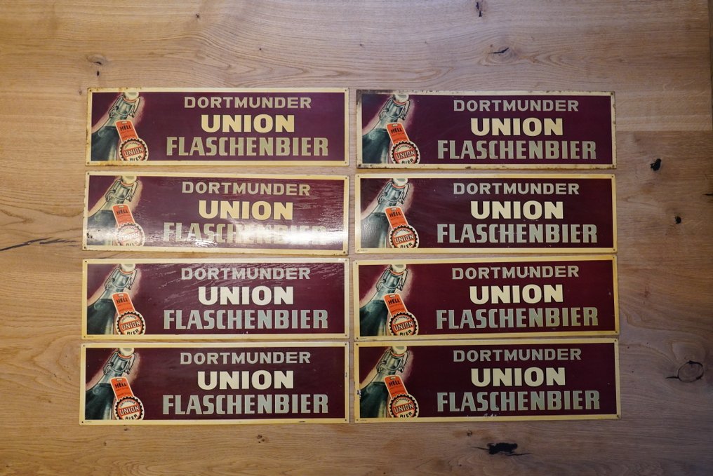 多特蒙德联盟瓶装啤酒 淡色啤酒厂啤酒 - Dortmunder Union Brauerei - 廣告牌 (8) - 鋼 #1.0