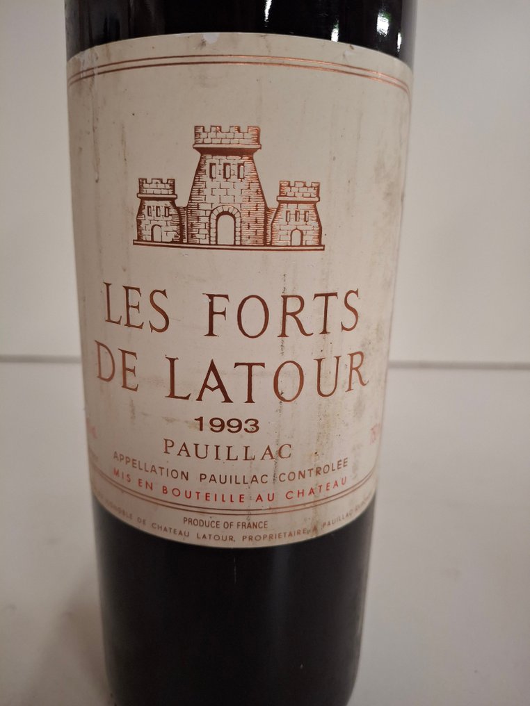 1993 Les Forts de Latour, 2nd wine of Ch. Latour - Pauillac - 1 Bottiglia (0,75 litri) #1.0