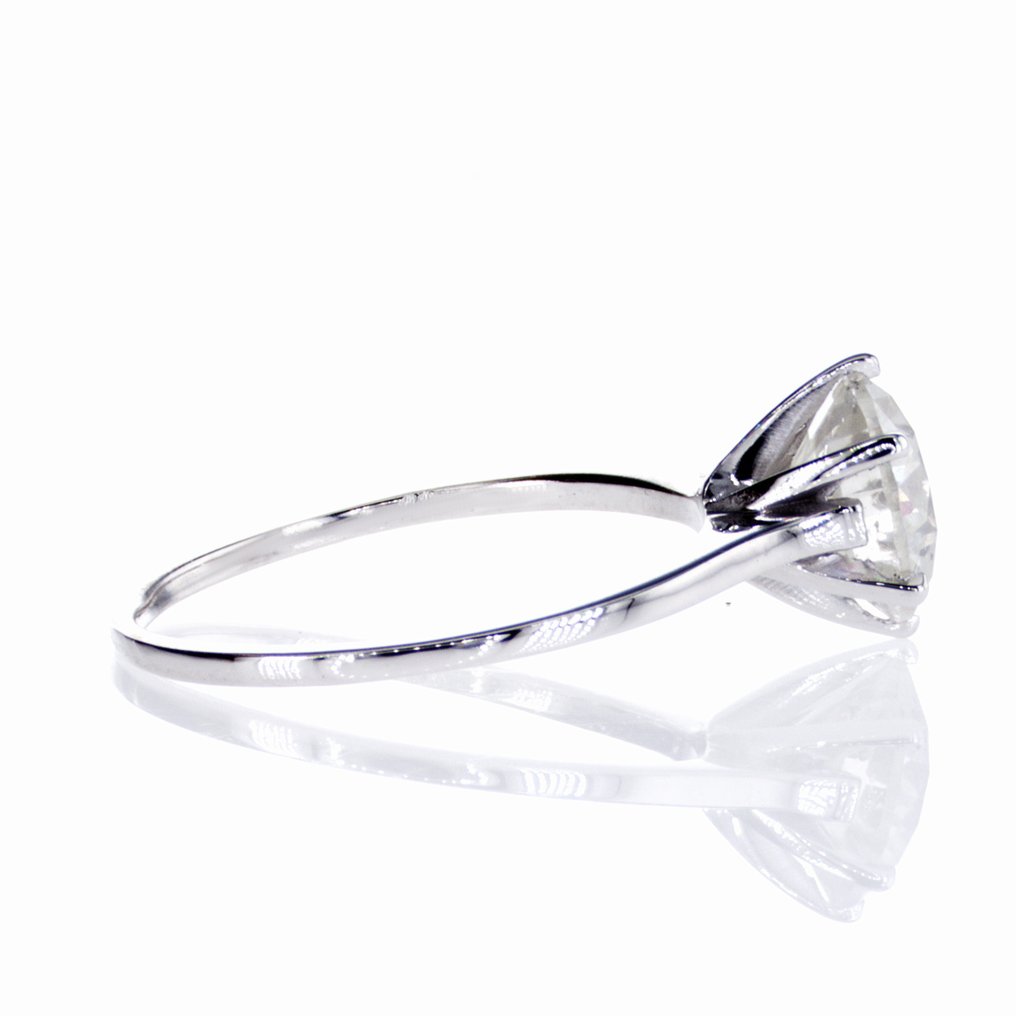 Zonder minimumprijs - Verlovingsring - 14 karaat Witgoud - 2.03ct. tw. Diamant (Natuurlijk) #3.2