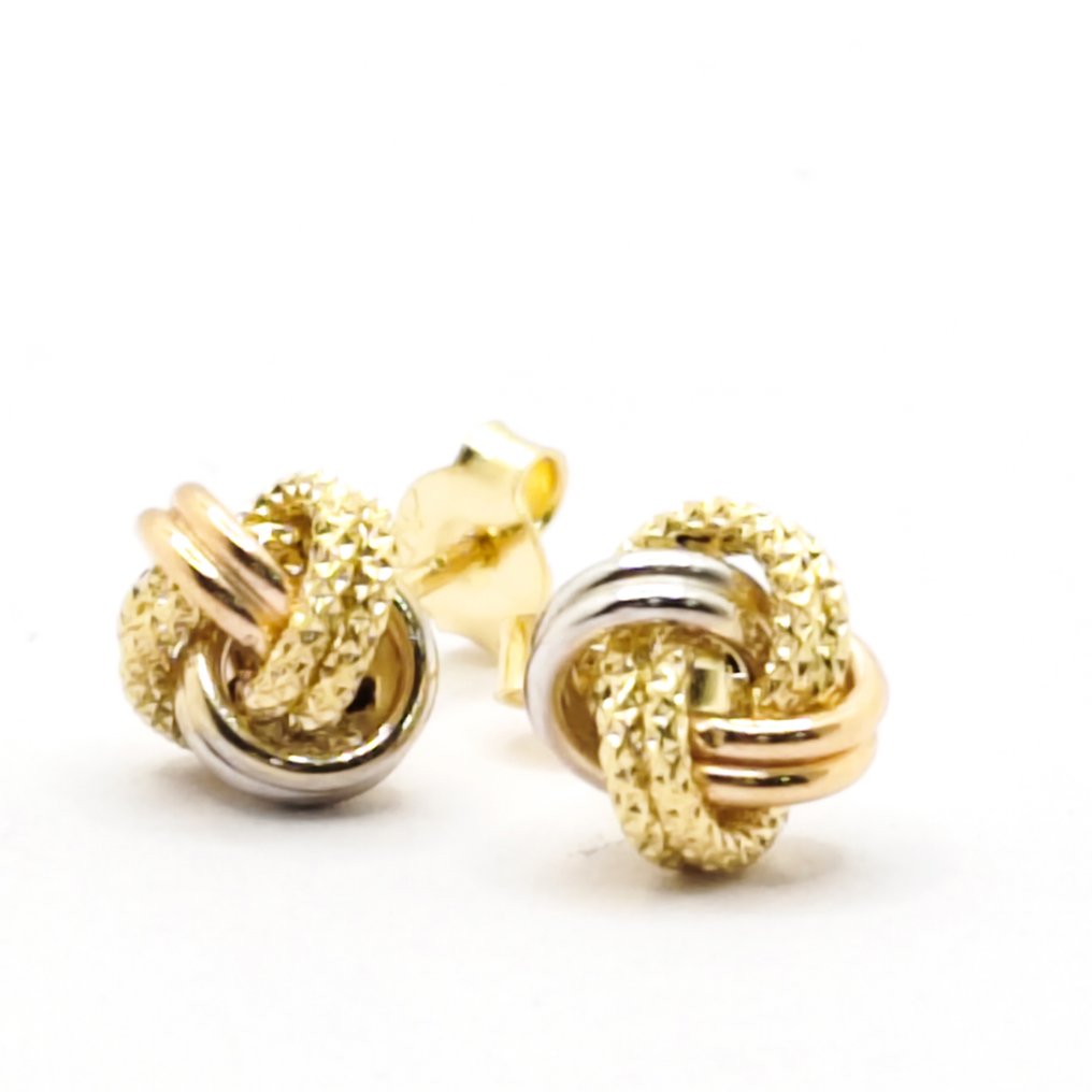 Nincs minimálár - Drop fülbevaló - 18 kt. Sárga arany #1.0