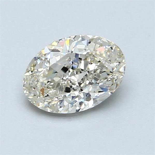 1 pcs Gyémánt (Természetes) - 0.90 ct - Ovális - L - SI1 - Nemzetközi Gemmológiai Intézet (IGI) #1.0