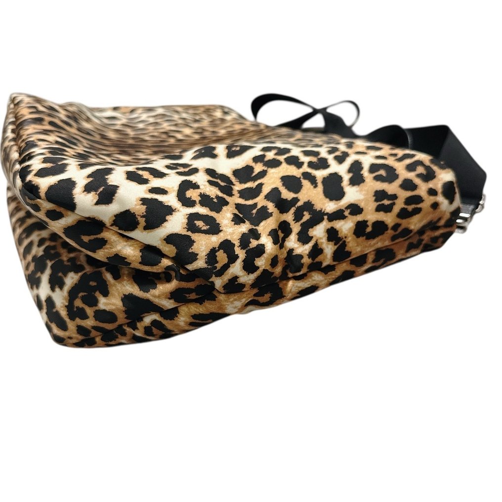 Prada - Leopard Print Padded Nylon Tote & Shoulder Bag - Axelremsväska #4.3