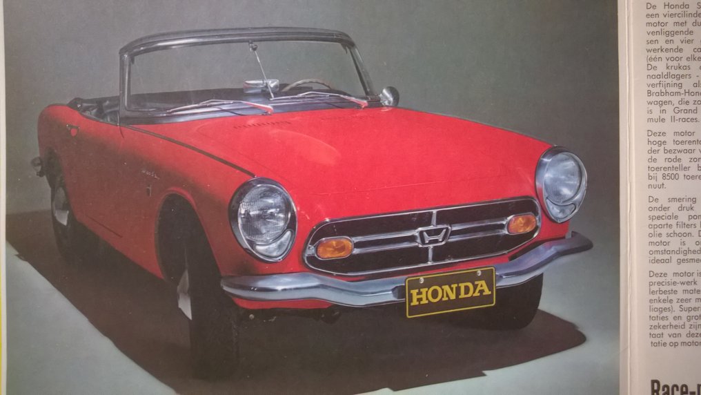 Brochure - Honda - S 800 Convertible / S 800 Coupé / NS-X / Legend / CRX 1.6 VTi - 1967 #2.1