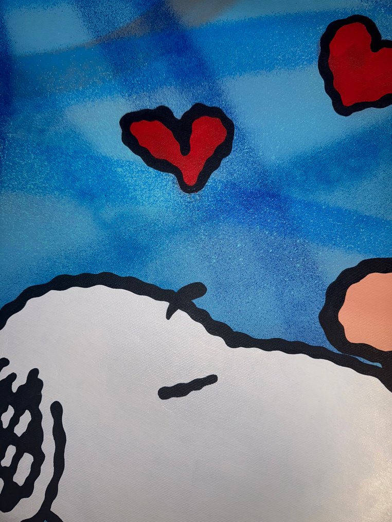 isem (1985) - Snoopy X Charlie Brown X friends (size XL : 100x80cm 100% hand paint) #3.2