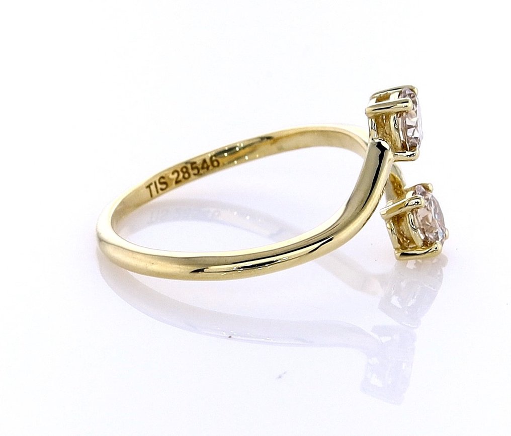 沒有保留價 - 戒指 - 14 克拉 黃金 - 0.73ct. tw. 鉆石 (天然彩色) #4.3