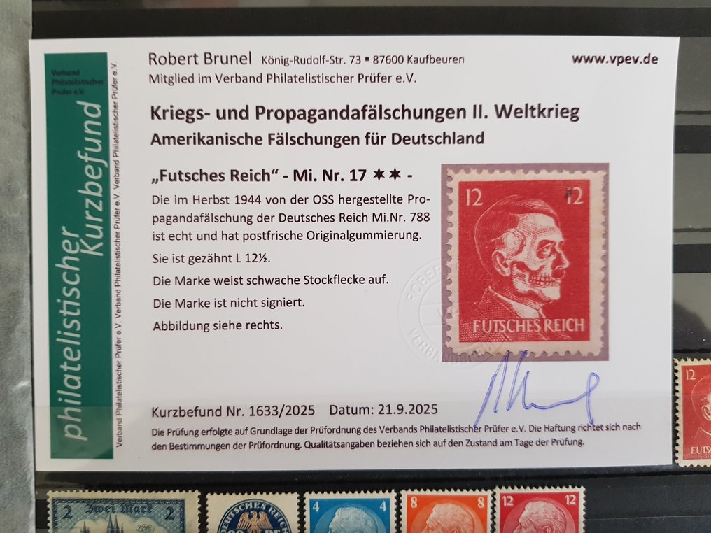 Γερμανική Αυτοκρατορία  - Μεταχειρισμένα γραμματόσημα, ελεγμένα και εγκριμένα. #2.1