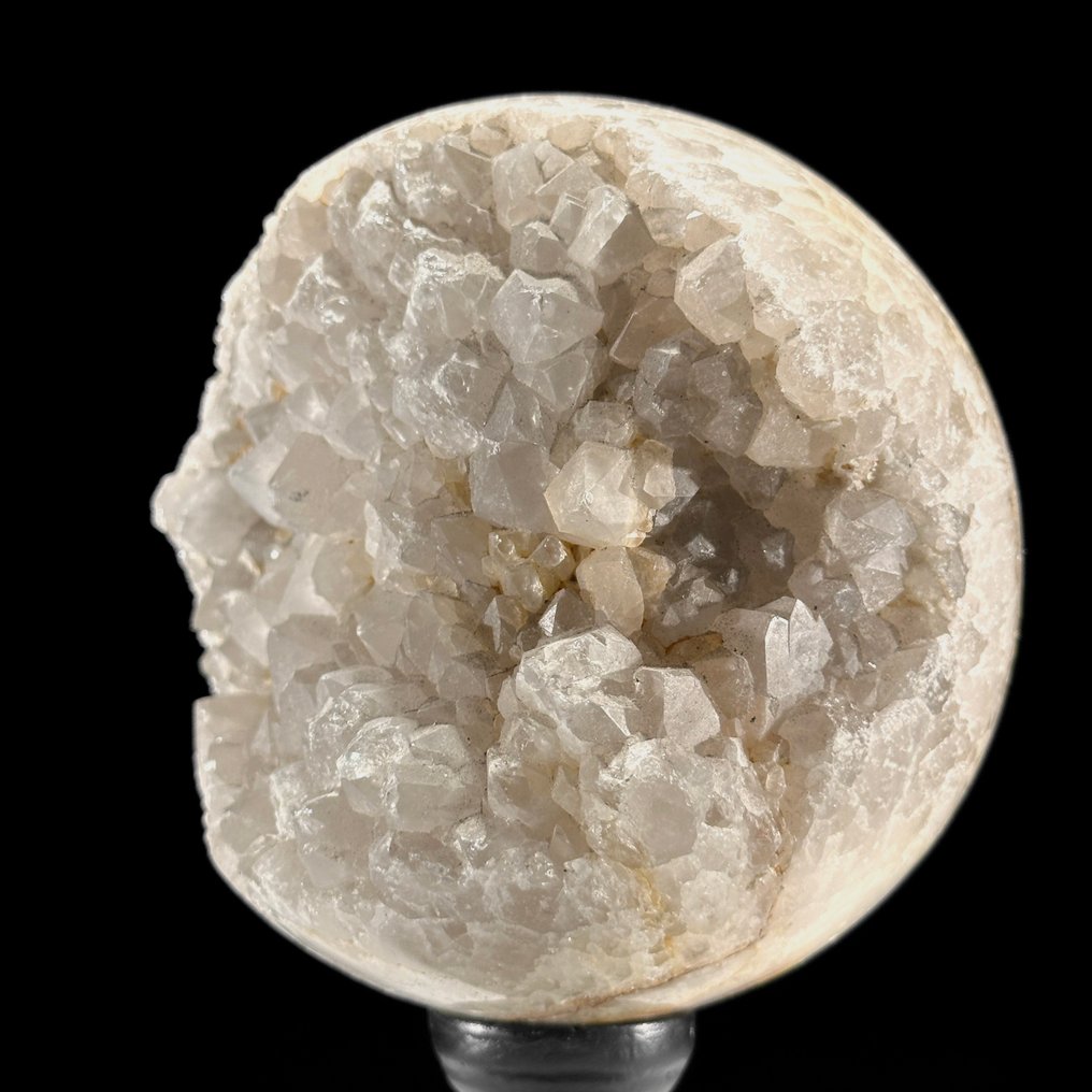 NO RESERVE PRICE - Wonderful Pair of Quartz & Calcite- Sphere & Crystal Cluster on custom stands- 3500 g - (2) #3.2