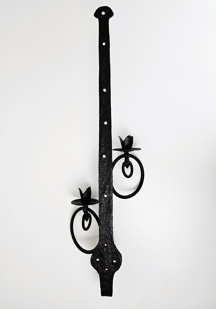 Fali lámpatest - Vas - XL gyertyatartó #3.2