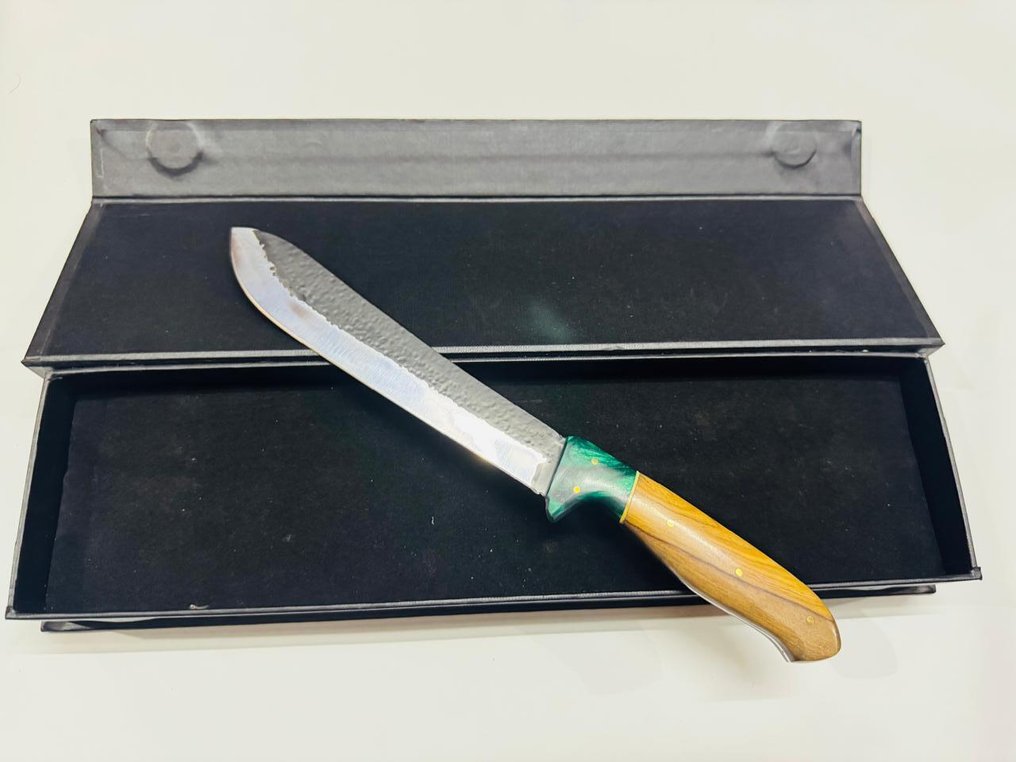 HexClad - 廚刀 -  日本屠夫刀（047） - 钢制品，环氧树脂，带箱子 - 日本 - 日本的屠夫刀 #1.0