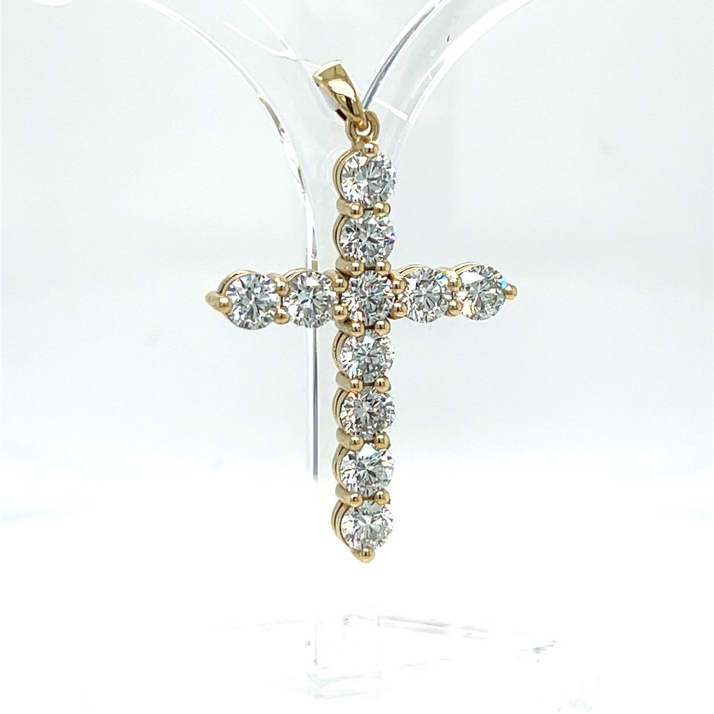 吊坠 - 14K包金 黄金 - 2.40ct. tw. 钻石 (实验室培育) #1.0