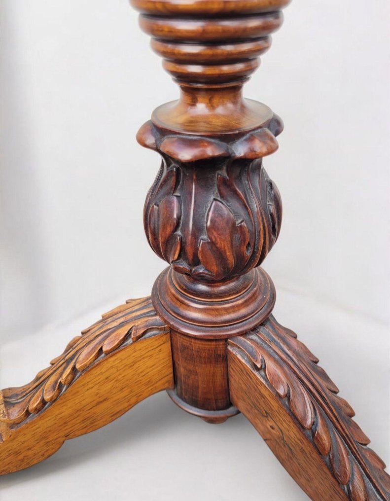 Éjjeliszekrény - Louis Philippe style - 1900s - Wine table - Diófa #1.0