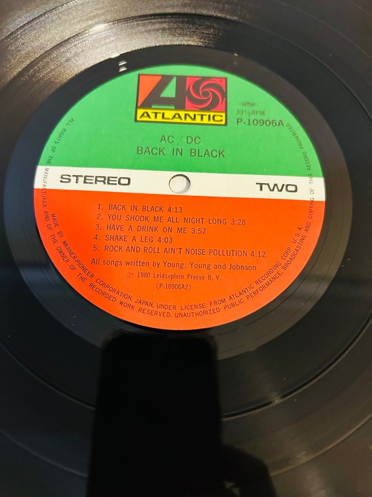 AC/DC - Back in Black - 黑胶唱片 - 日本媒体 - 1980 #3.2