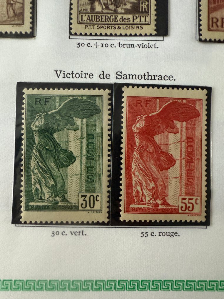 Frankrijk - Yvert 334/371 'Jaar 1937' waarvan Samothrace in nieuwstaat ** en * - TB #2.1