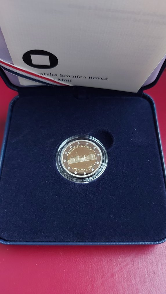 克羅埃西亞. 2 Euro 2024 "Stari Grad Varazdin" + "Marko Marulić" (2 moedas) Proof (沒有保留價) #1.0