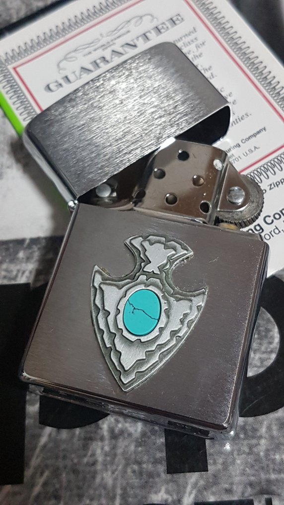 Zippo - Original Zippo Rarität Southwest Indian Türkis - No reserve price - Lighter - Chrome #2.1
