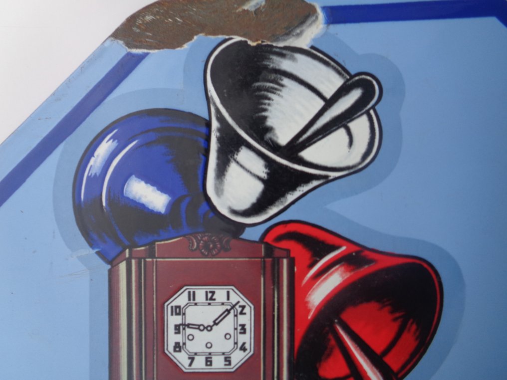 Vedette- Carillons - Reveils - Pendules Electriques - Vedette - Cappiellio - Piatto smaltato - Smalto #3.2