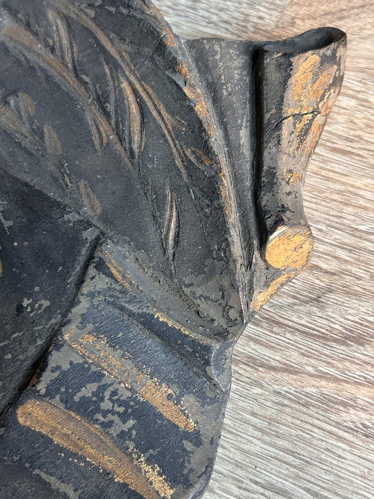 Seltenes handgeschnitztes Panel - Engel - 42 cm - Holz - 1850-1900 #4.3