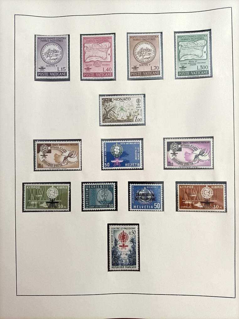 World Cup  - Exclusive and Rare Collection 'Antimalaria and Swamp Fever' with Perforated-Imperforate, MNH - No Reserve Price #2.1