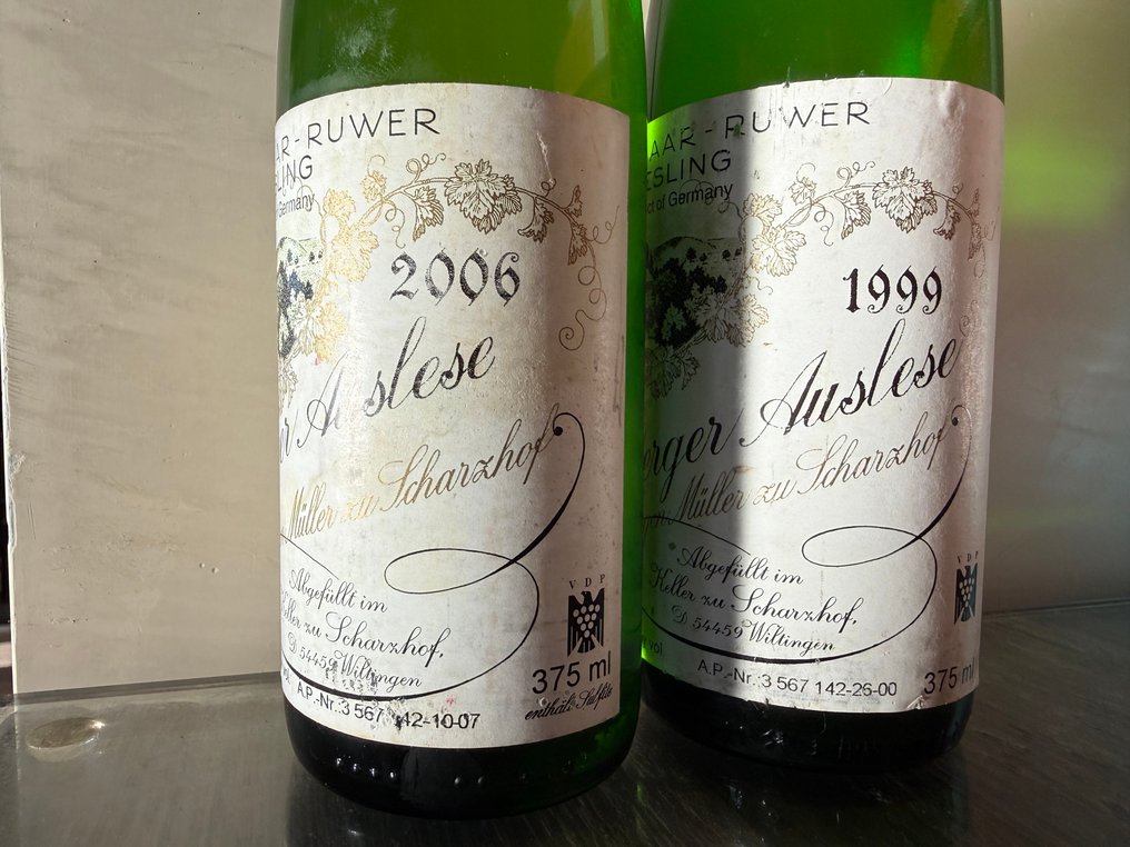 1999 , 2009 Egon Muller Scharzhofberger Riesling Auslese - Mosel-Saar-Ruwer Auslese - 2 Demi bouteilles (0,375 l) #2.1