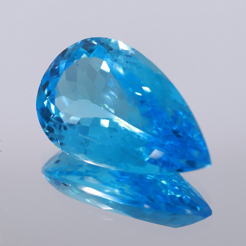 1 pcs  Μπλε Τοπάζιο  - 64.85 ct - Διεθνής Ένωση Έγχρωμων Πολύτιμων Λίθων (ICA GemLab) #4.3