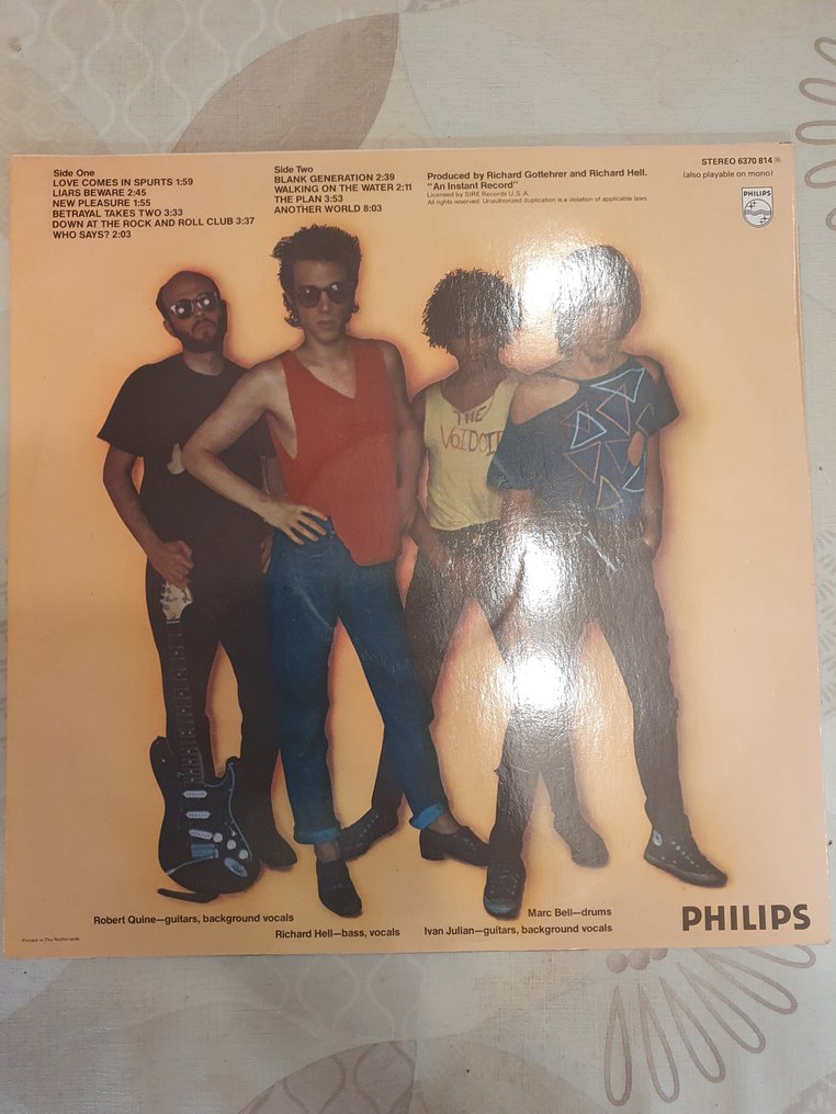 Richard Hell and the Voidoids - Blank Generation - LP-albumi (yksittäinen esine) - 1977 #1.0