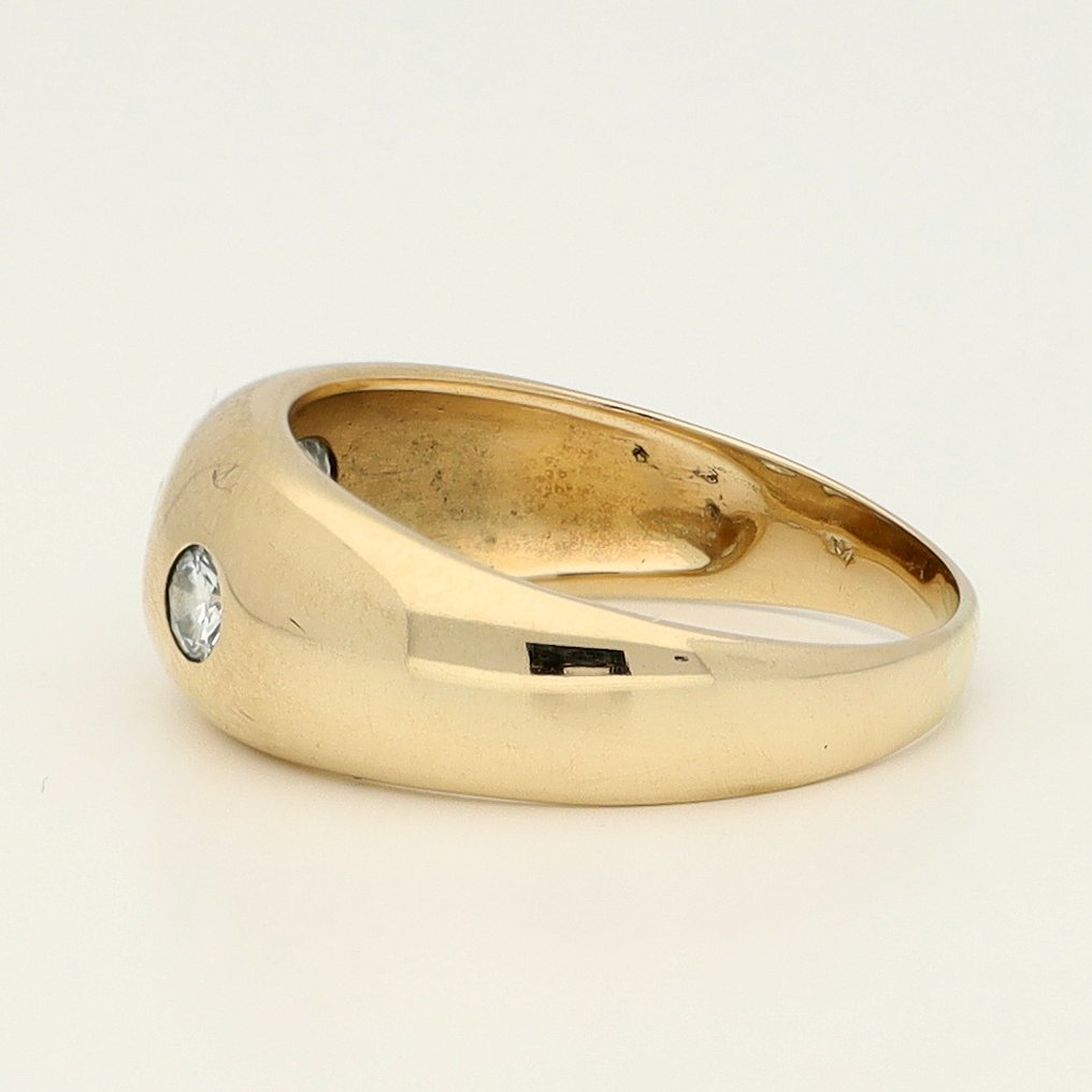 Sans prix de réserve - Bague - 14 carats Or jaune - 0.40ct. tw. Diamant (Naturelle) - Diamant #2.1